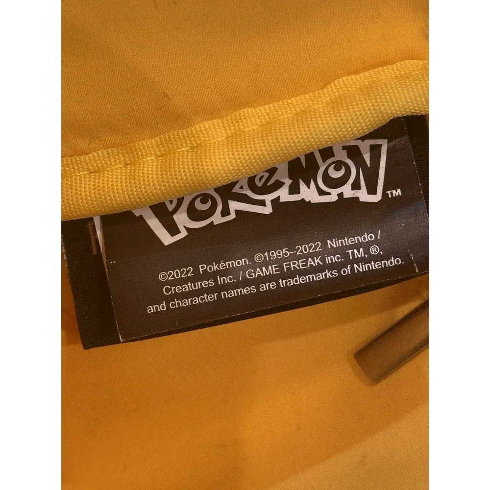 Pokemon Pikachu Charactor Shaped Back Pack Zippered w/Straps